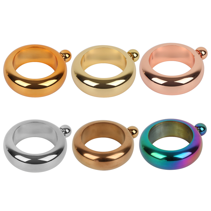 Special Hot Selling Modern Minimalist Stainless Steel Sliver Mini Round Hip Flask