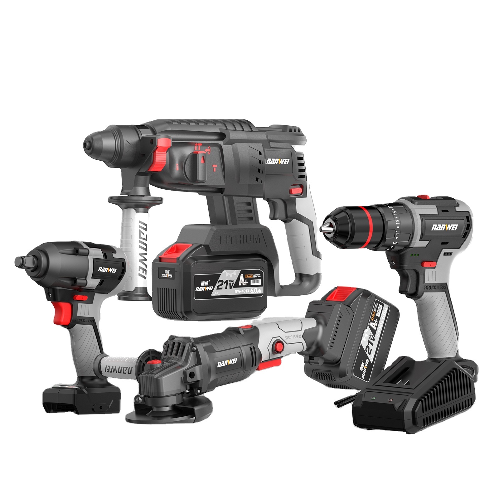 21V Li-ion Rechargeable Power Screwdrivers Set Home Multifunctional Electric Cordless Drill Kits Tool Sets