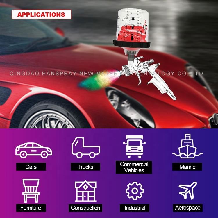Горячая продажа Pps чашки пластиковые портативные краски спрей автомобильная система смешивания красок