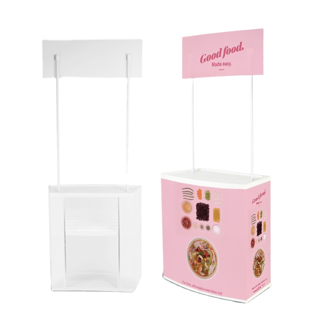customized printing Trade Show Counter Portable Display Racks promotion advertising counter