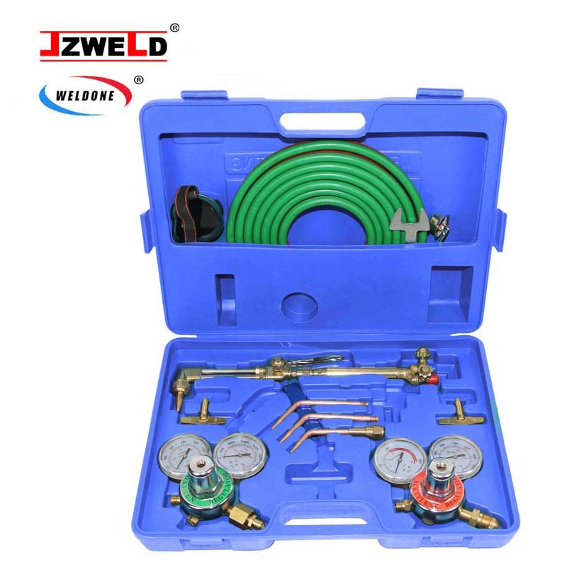 Oxygen   Acetylene Gas Cutting Torch and Welding Kit  Portable Cutting and Welding Outfit