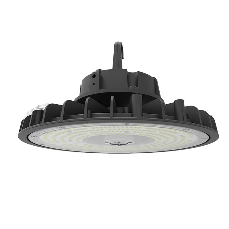 5 year warranty ETL DLC ufo led high bay light fixture luminaires with sensor for warehouse dimmable