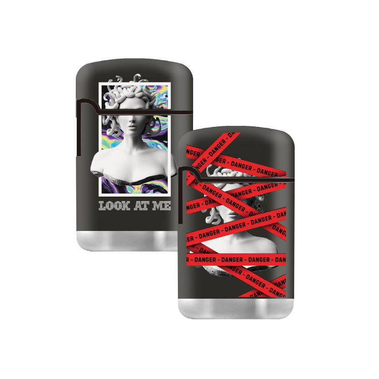 Print pattern camping adjustable flame piezoelectric ignition fire lighter