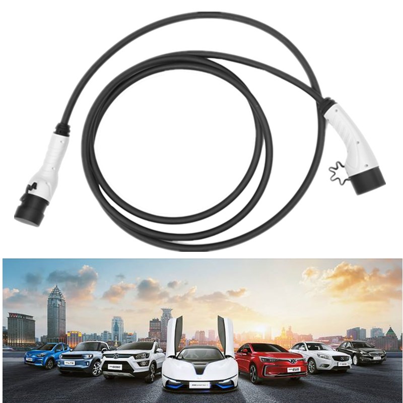 32A single-phase European standard two-head gun EV charger connector