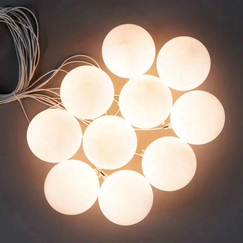 New wedding props 5-Head 10 head white luminous small hanging ball Street pilot lamp stage setting decoration props