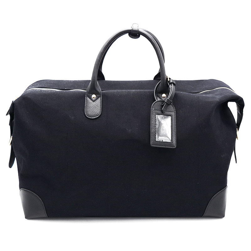 Custom Luxury Canvas Leather Men Designer Luggage And Travel Bags Weekender Bag Carrying Duffel Bag