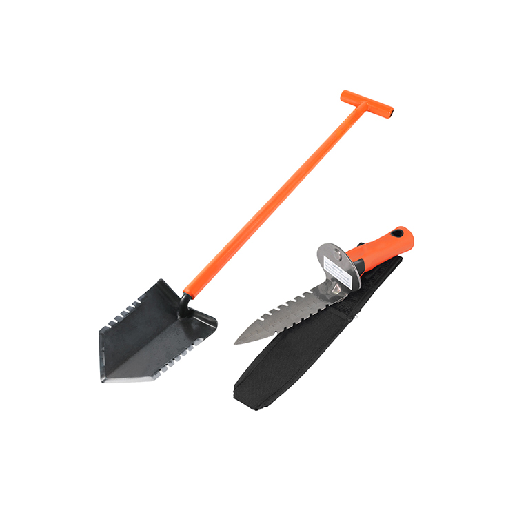China Heavy Duty Metal Detecting Double Serrated Digging Shovel