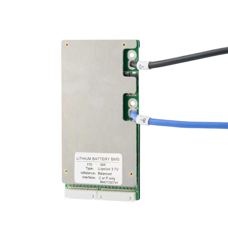 jiabaida bms 30A li-ion 17s chargery bms 60V with balance common port pcb Temperature control NTC