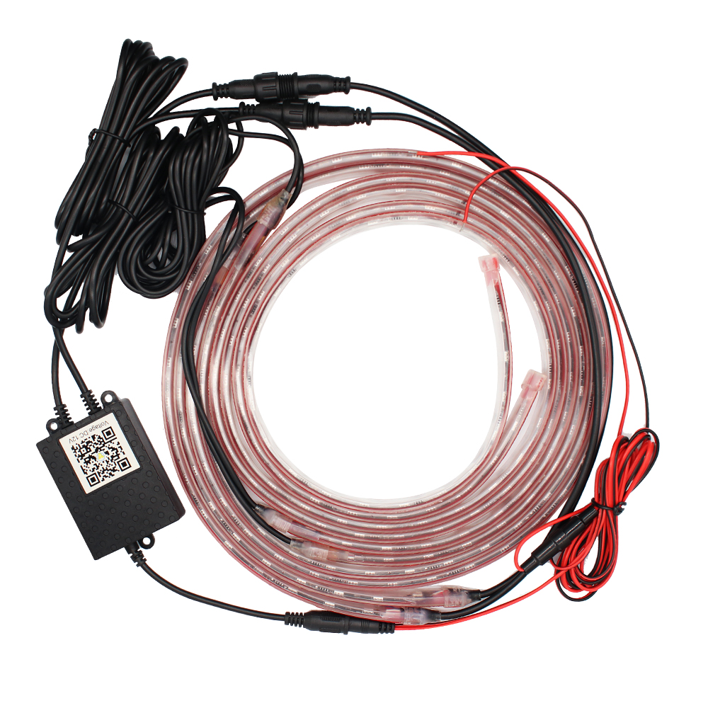 6Pcs App Control RGB Color Whole Car Underglow Lights Led Strip Lights Chasing Light for Cars Trucks Boats