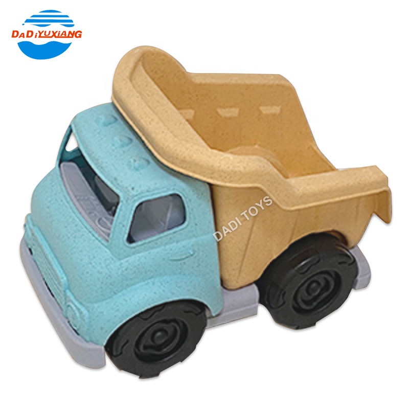 DADI Hot Selling Custom Wheat Straw Toy Engineering Seaside Beach Toy Kids Beach Play Set Truck Beach Toy