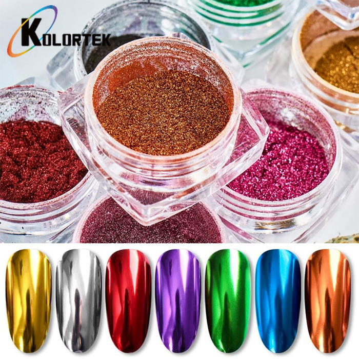 Kolortek новый мульти хром ногтей пигмент порошок зеркало пигмент