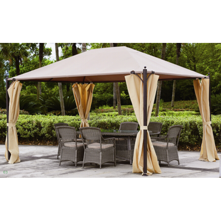 EVIA 3X4 m Metal Steel Hard Top Outdoor Garden Gazebo