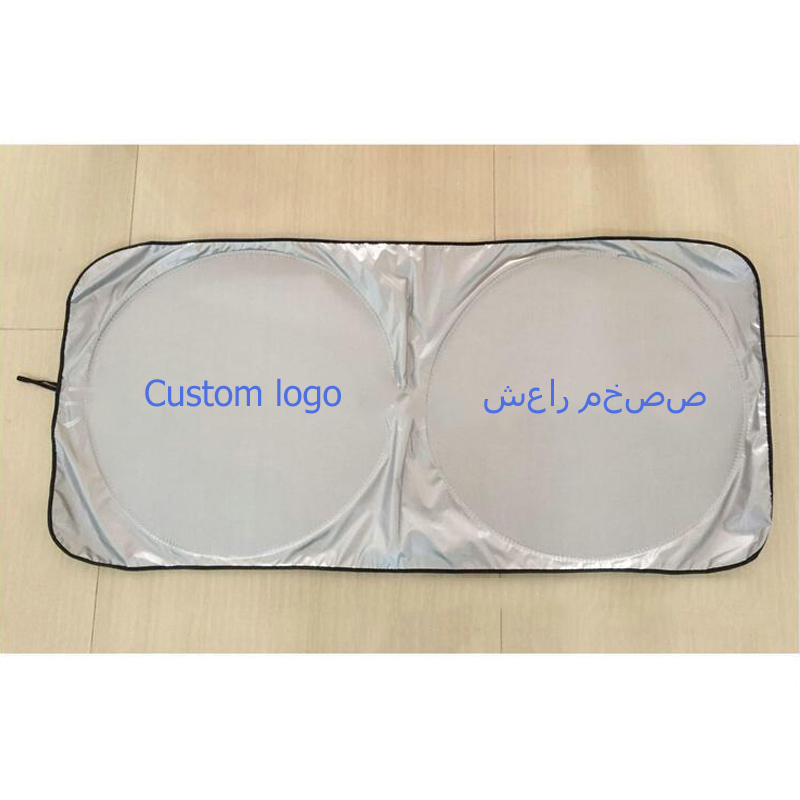 Wholesale Advertising Custom Universal Car Sun Shade Front Window Sunshade Logo Car Windshield Sunshade