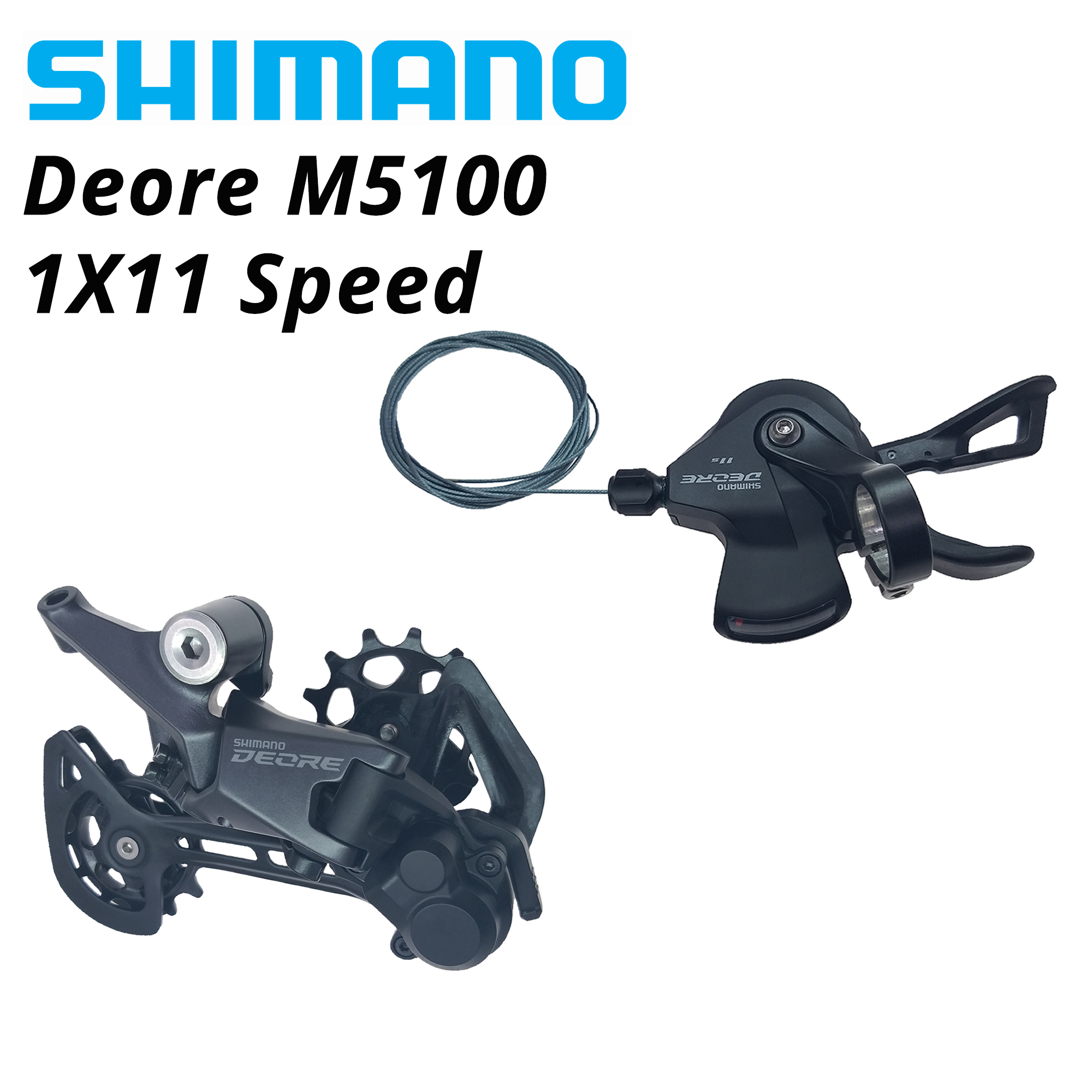 SHIMANO DEORE M5100 SL-M5100 рычаг переключения скоростей прямо RD-M5100 задний переключатель MTB 11s 11-скорость пара группа 11 вольт 51T