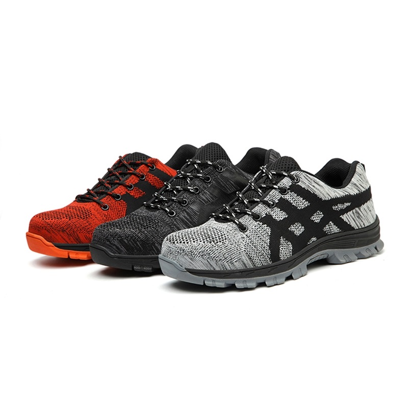 2021 Hot Selling Stock Steel Toe Penetration Resistant men's Hiking Athletic Sports Safety Shoes Work For Men
