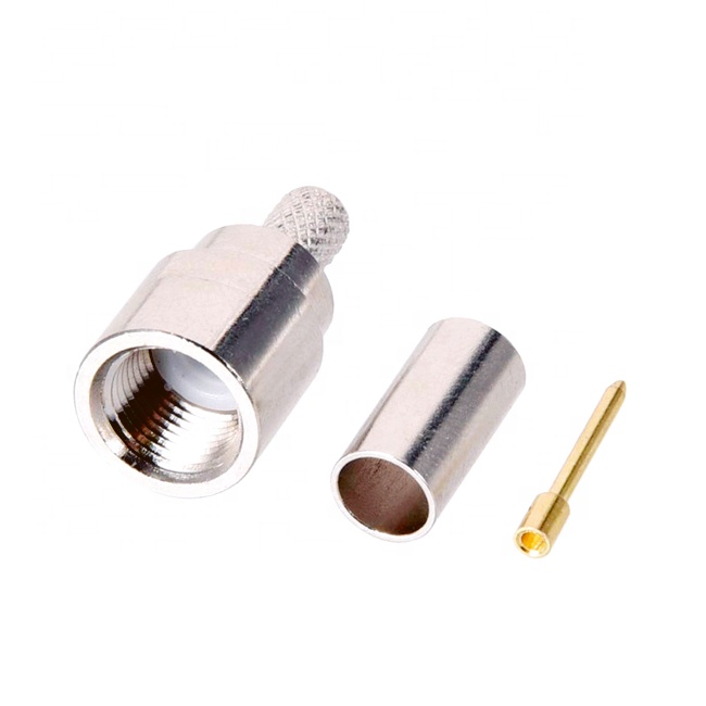 Made in China Factory Price Fme Male Crimp RF Connector For Rg174 Rg316 Rg178 Cable