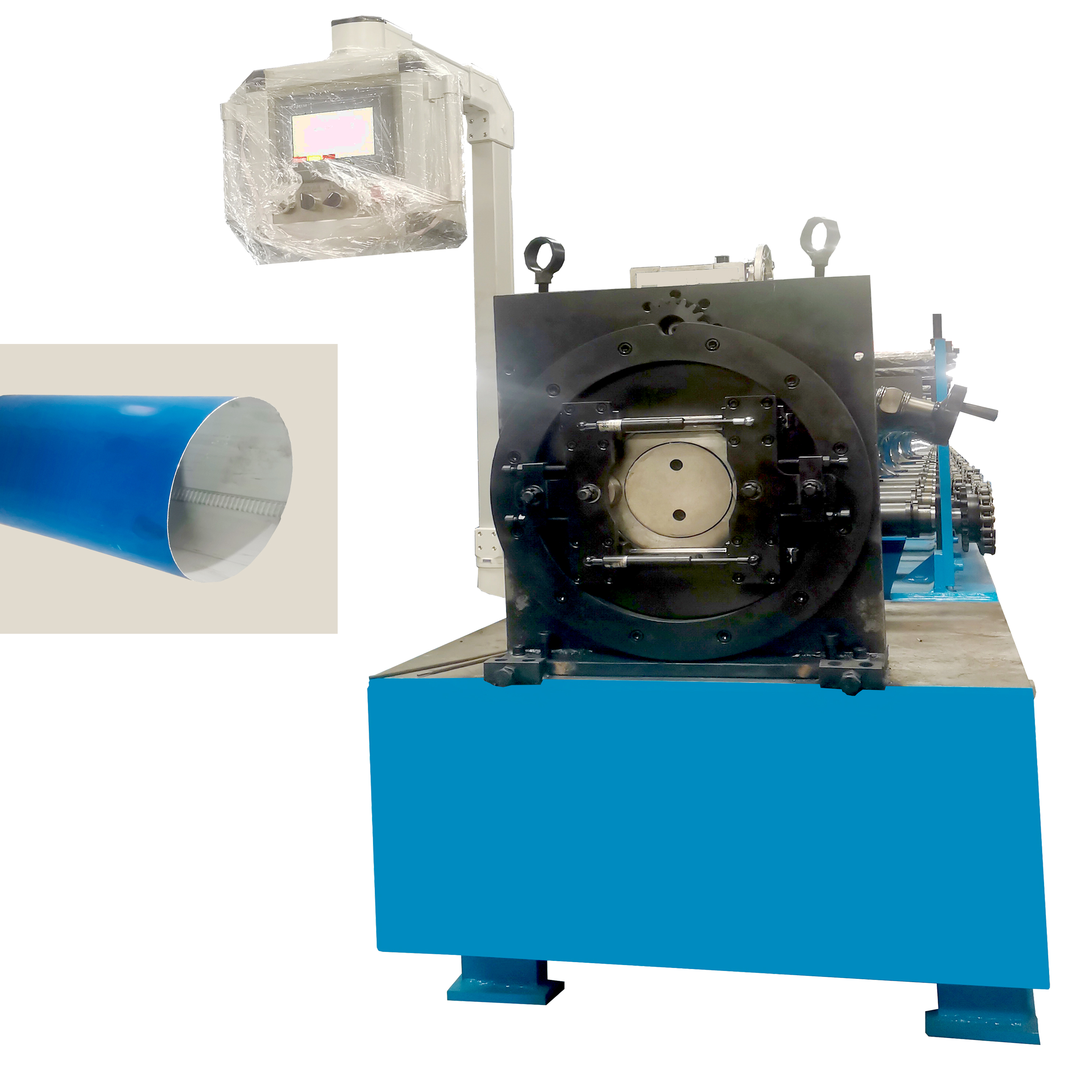 Automatic 150 Round Seamless Pipe Making Machine Electric Motor Shearing