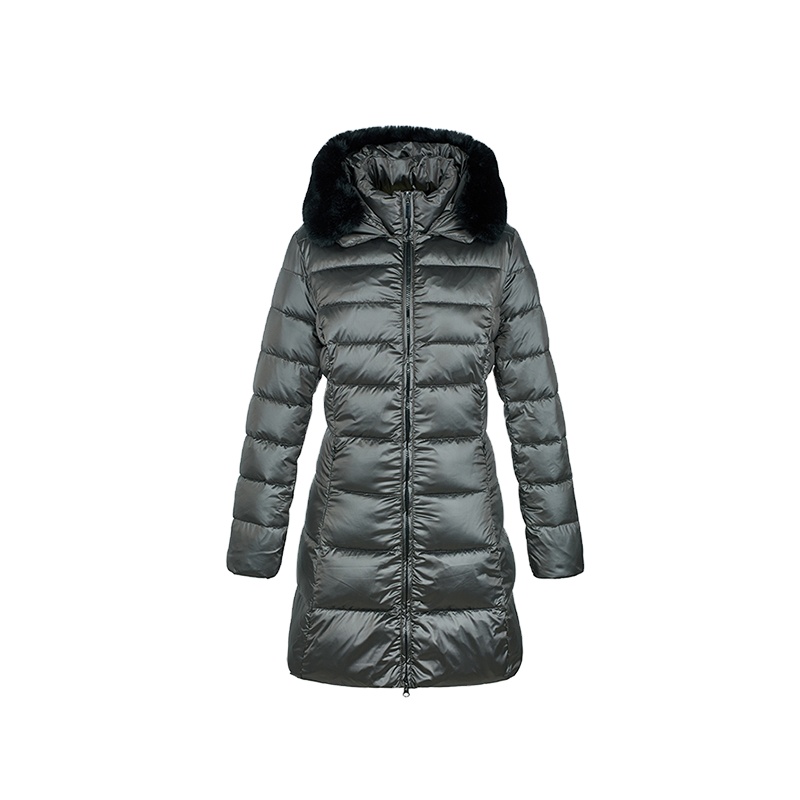 Puffer Winter Outwear Warm Women Coat Padding Clothes Printed Overcoat Duck Down Quilted Jacket