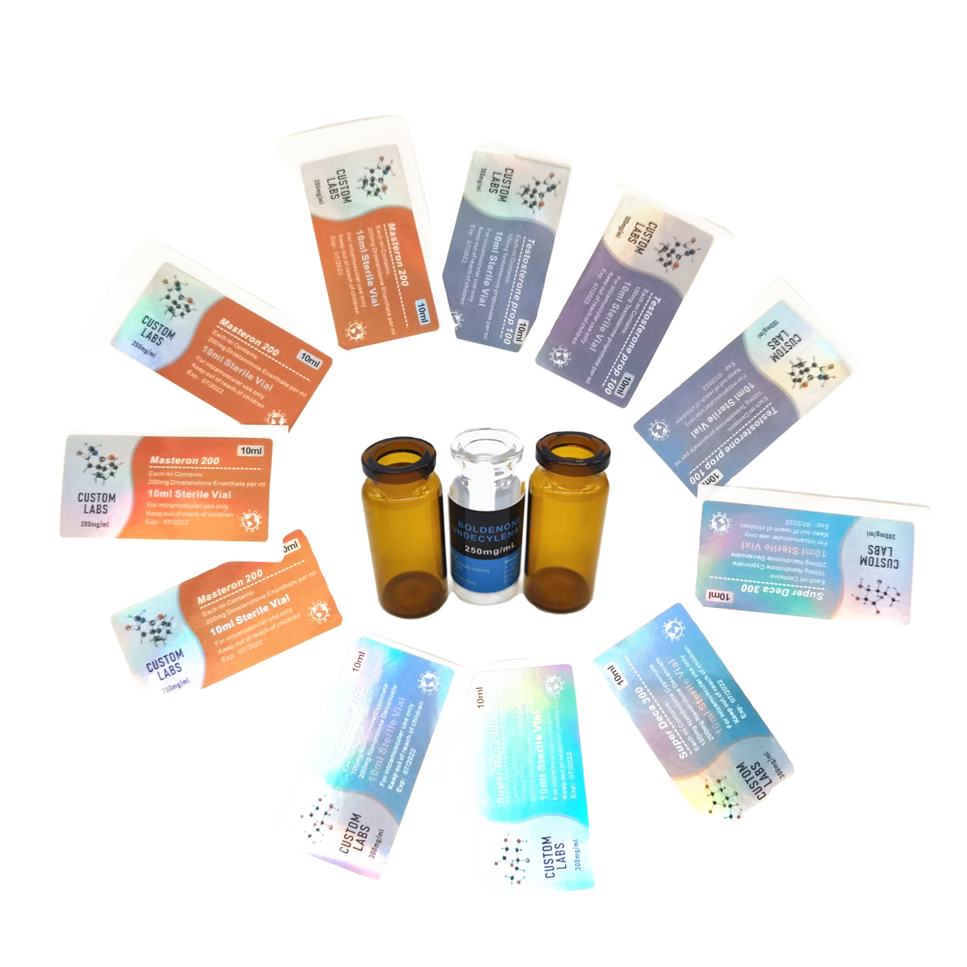 PVC/Copper Sticker Labels Pharmaceutical Packaging For MK2866