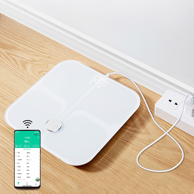 Высококачественные белые и черные светодиодные весы 180 кг с Bluetooth для определения состава тела, весы для определения жира в домашних условиях