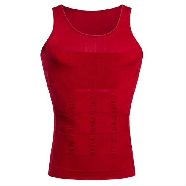 Hot Sale Body Shape Men Slimming Undershirts Compression Elastic Sculpting Vest Abdomen Slim Tummy