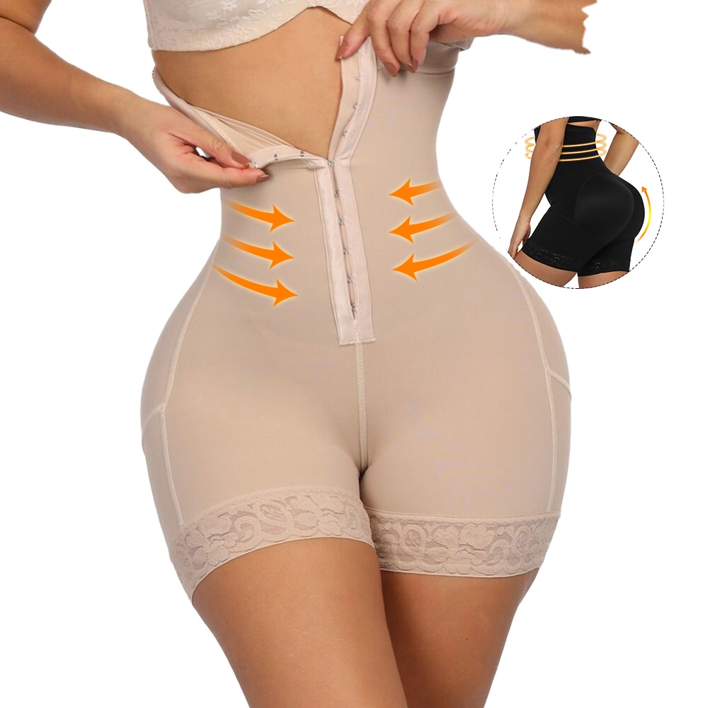 Dropshipping high-waist compression woman shapewear tummy control slimming body shaper butt lifter