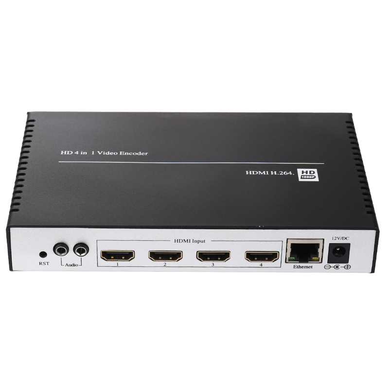 4 канала H.264 HDMI видео кодировщик прямой трансляции широковещательный энкодер работает с Wowza, Xtream коды, Youtube Twitch