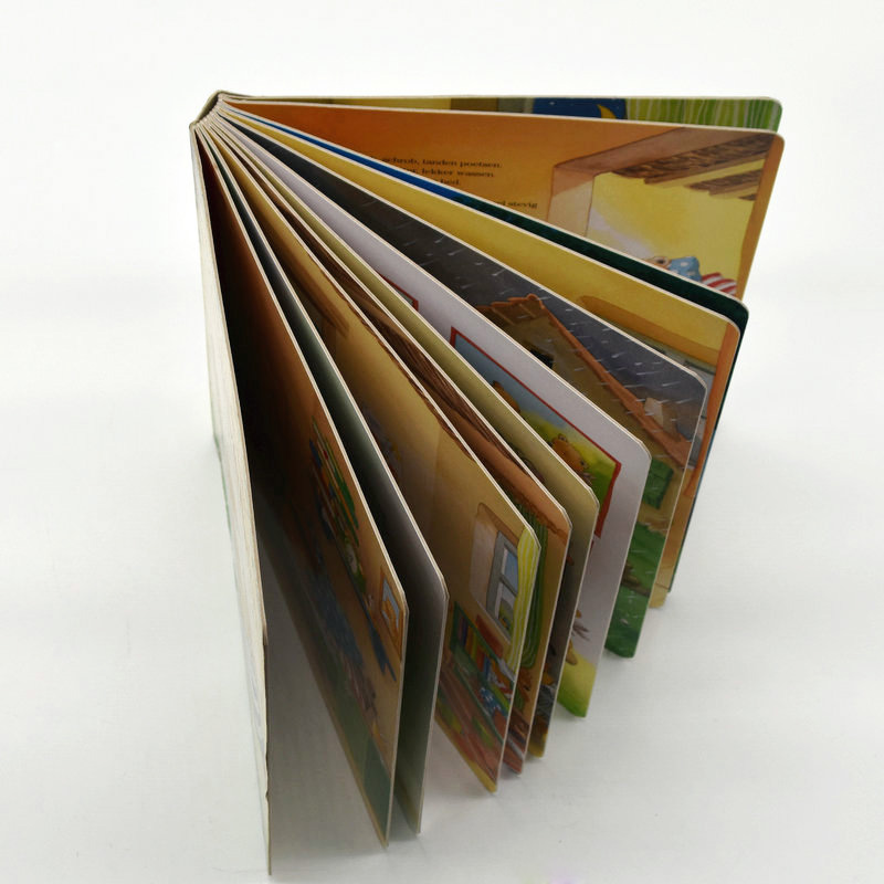 OEM printing coloring children cardboard book with round corner