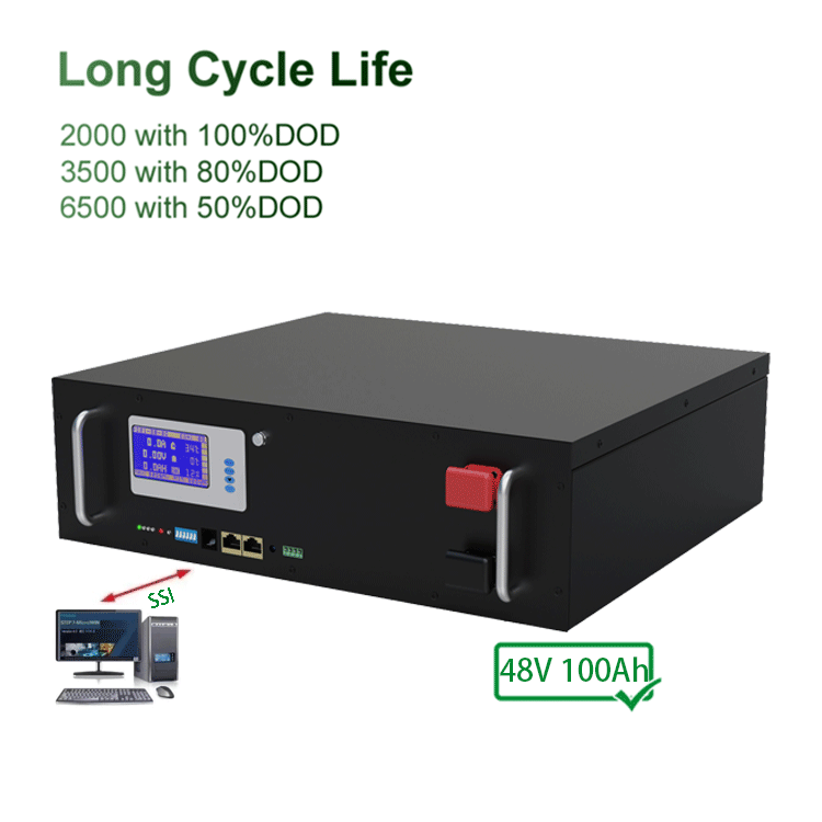 Support Parallel 16S1P 5Kw Phosphate Battery 48V 100Ah Lifepo4 Pack Battery 48V Lithium Ion Batteries