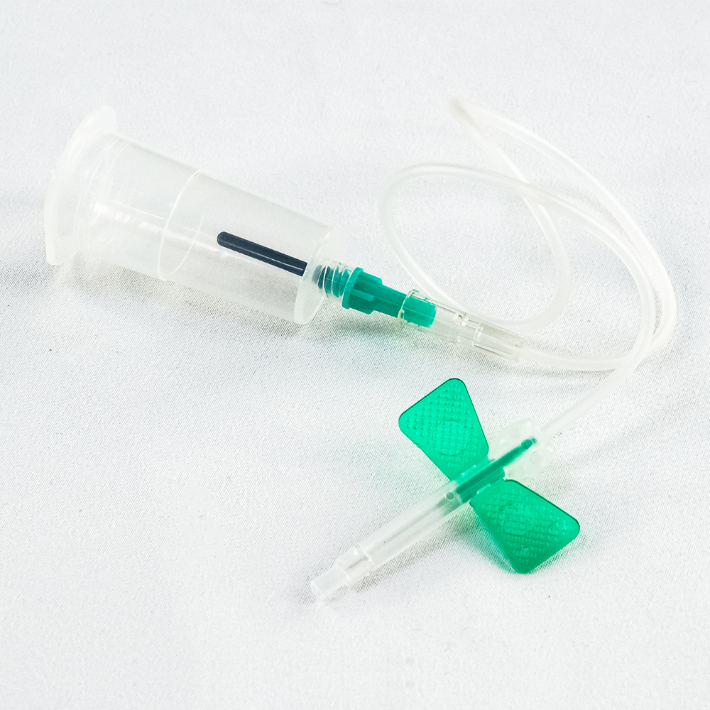 Safety blood lancet pen type disposable medical butterfly vacuum collection needle