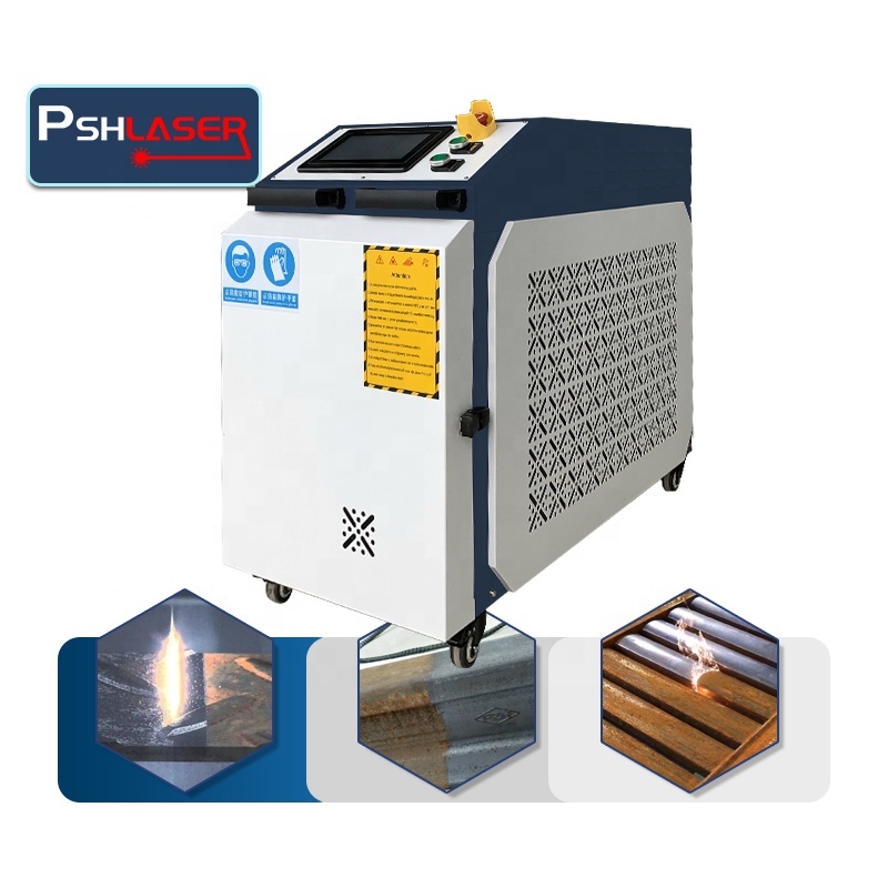 handheld 1000w 2000w 3000w 3 in 1 laser cleaner welding fiber laser cleaning machine price rust removal for metal engine paint