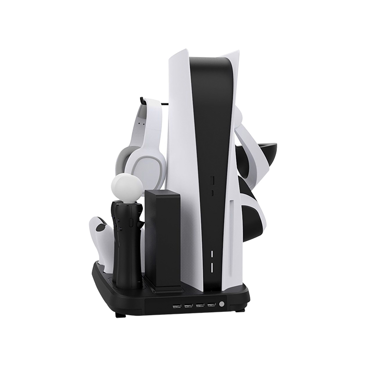 PLAY X PS5 Multi-function Cooling Fan Vertical Stand for PS5 Console /PlayStation 5 Digital Disk Edition