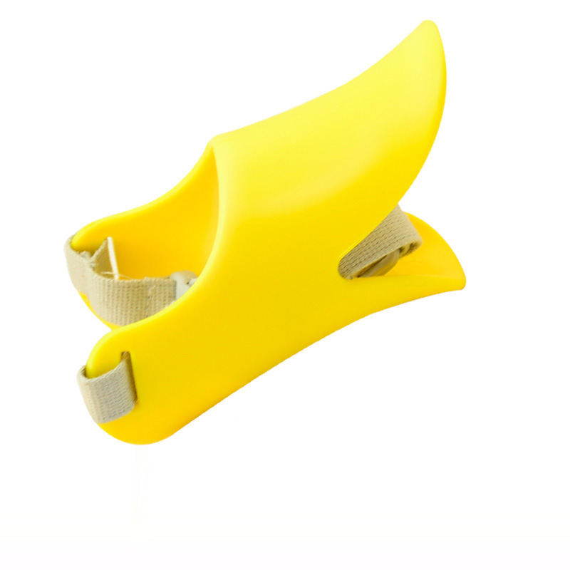 Pet Muzzle Soft Silicone Duckbill Mouth Cover Dog Anti-biting Adjustable Safety Mask Duck Muzzle