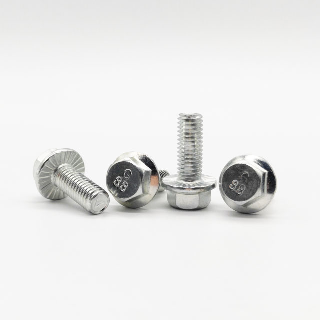 Zinc plated Hex head Flange bolts DIN 6921