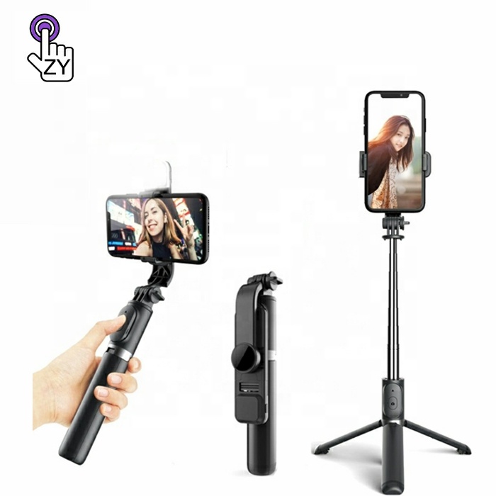 Portable Wireless for Bluetooths Remote Extendable mini Tripod monopod mobile phone stand holder Selfie Stick