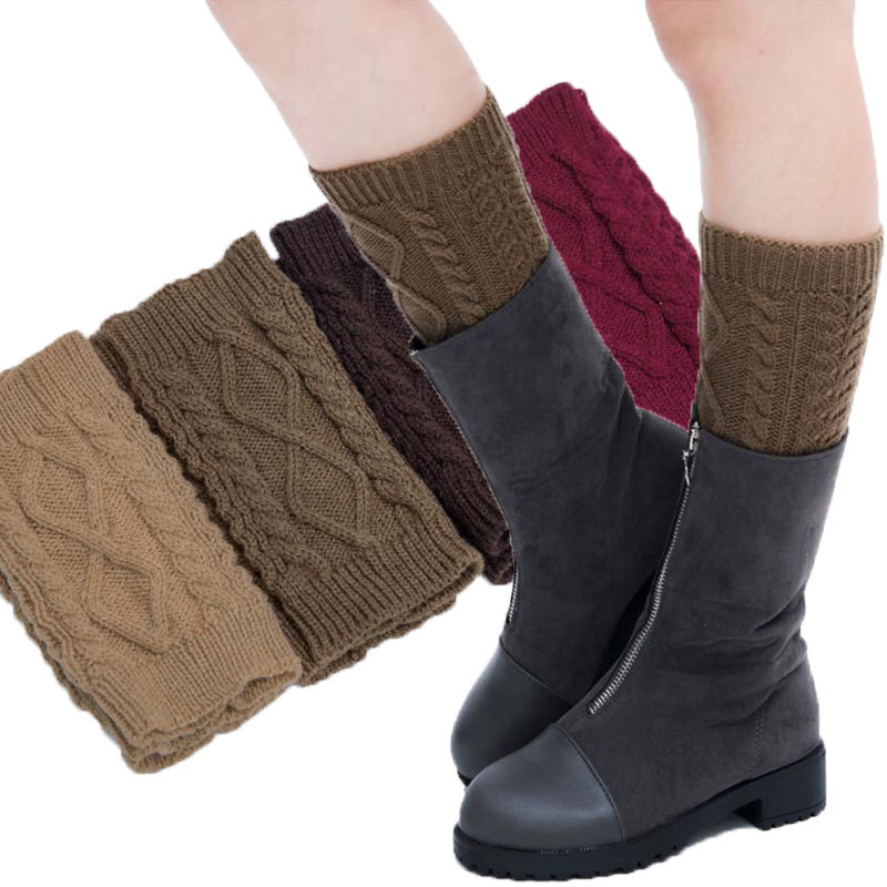 European and American new style pure color wool warm socks for autumn and winter