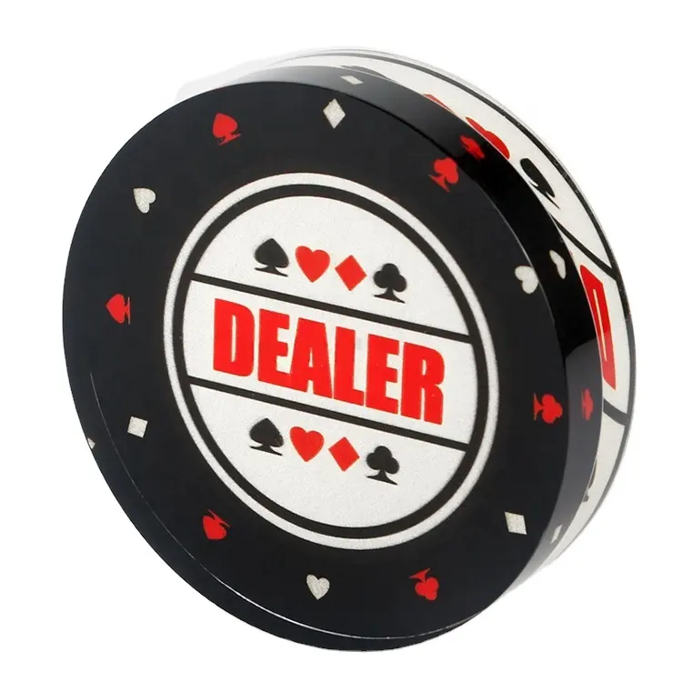 custom High Quality Casino acrylic poker dealer button