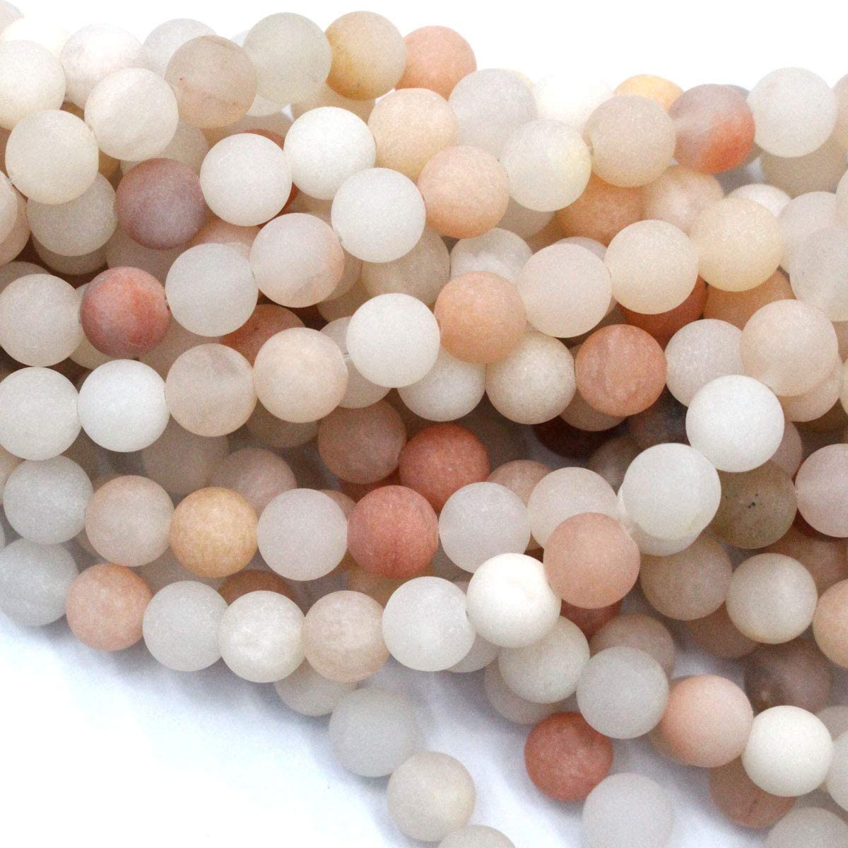 Fashion Jewelry Making Necklace Bracelet Beads Natural Matte Frosted Gemstone Crazy Agate Round Beads