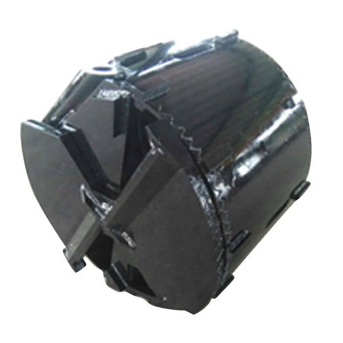 Double Bottom Clay Wheel Loader Rock Soil Drilling Bucket Core Barrel With Auger Teeth Rotary