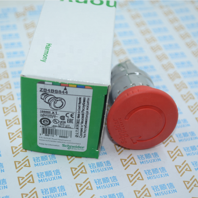 Новое и оригинальное Кнопка аварийной остановки xb4bs8442 (zb4bs844 + zb4bz102)