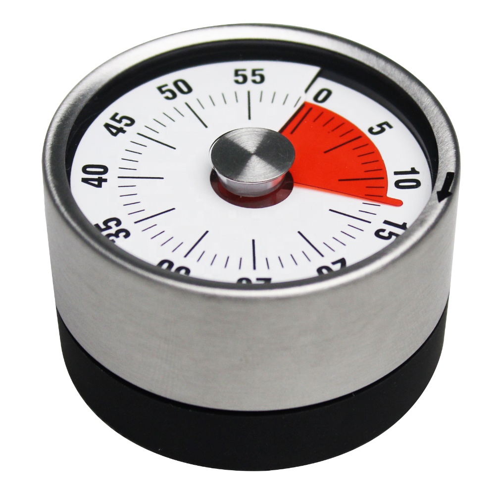 BALDR B8001 60 Minutes Time Countdown Rotate Timer Kitchen Tool Stainless Visual Analog Magnetic Kitchen Timer Mechanical
