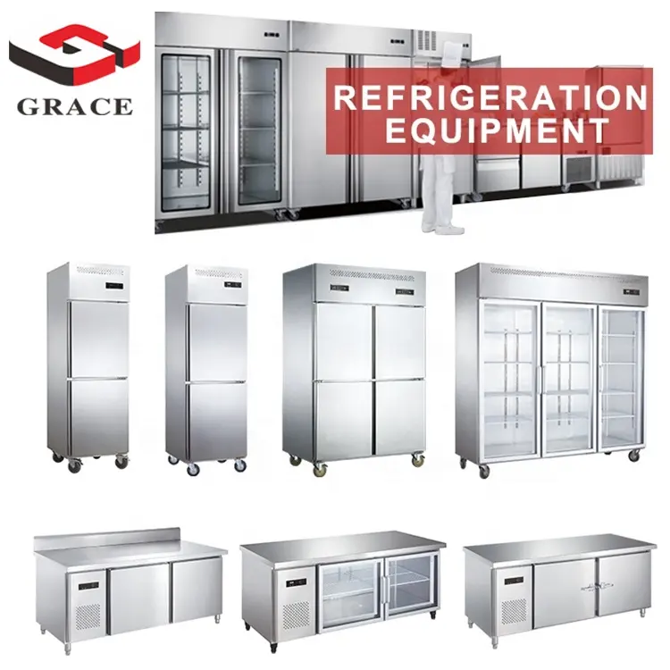 2022 Manufacturer Commercial Refrigerator Double Temperature Freezer and Chiller Stainless Steel Refrigerator