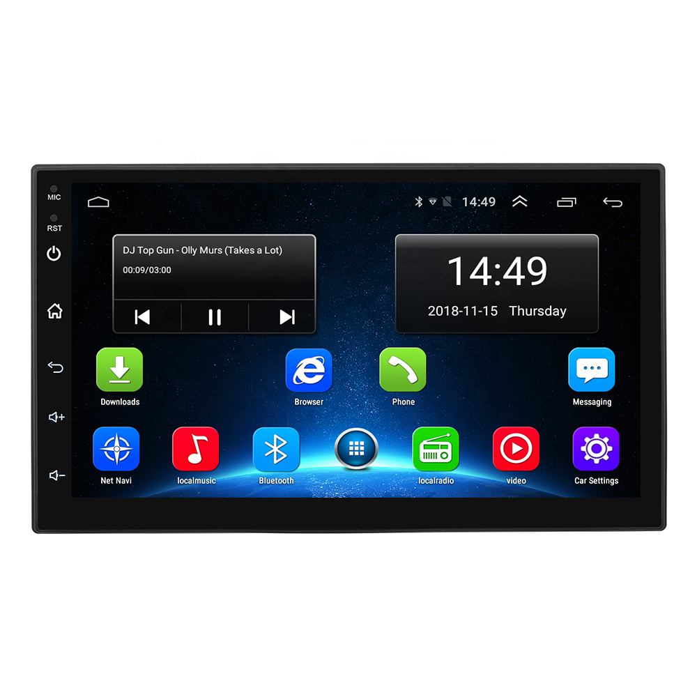 Хит продаж 1024*600 HD сенсорный экран 7 дюймов 4G Универсальный Android 8,1 Автомагнитола с GPS
