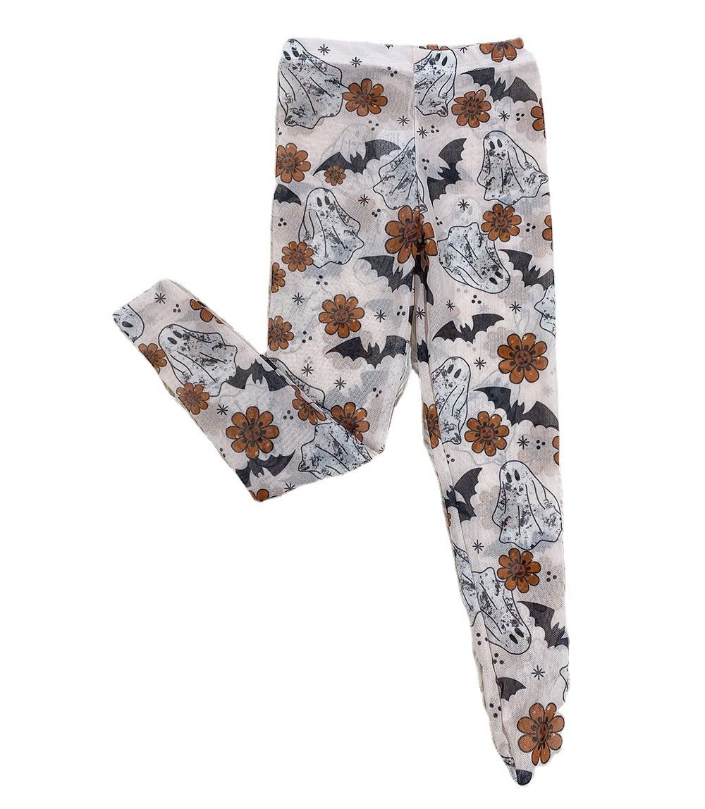 New Arrival Kids Girls Fashion Printed Mesh pantyhose Colorful Spiderweb Footed Halloween Tights
