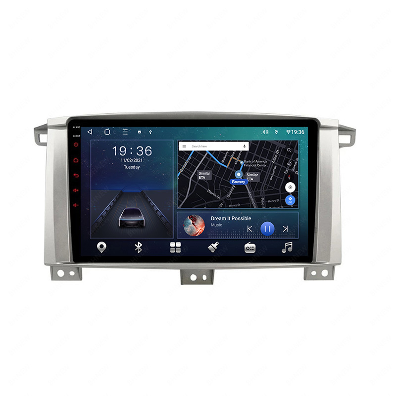 Автомобильная навигация GPS для Toyota Land Cruiser LC 100 2005 -2007, автомобильное радио, мультимедийный видеоплеер без DVD