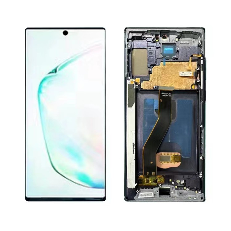 Мягкий AMOLED ЖК-экран для Samsung Note 10 Plus Note 10 + 4G 5G SM-N975 LCD дисплей сенсорный экран дигитайзер Замена