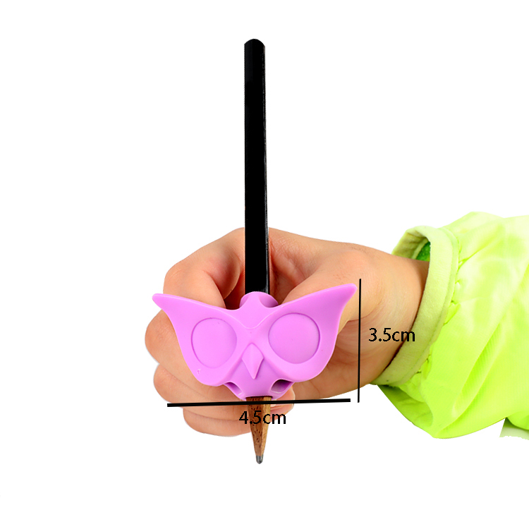 2021 new arrived Two-Finger Correct Pencil Grip Silicone Baby Writing Correction Tool Device Child Stationery Gift corrector
