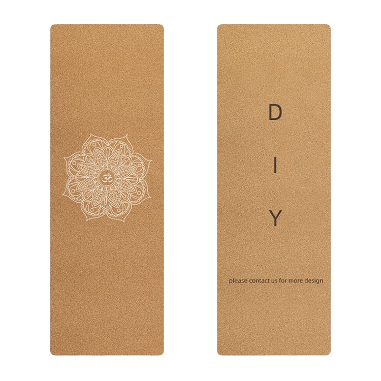 New Design Custom Printed Fitness Thick Exercise Tpe Cork Yoga Mat Eco Friendly No Slip