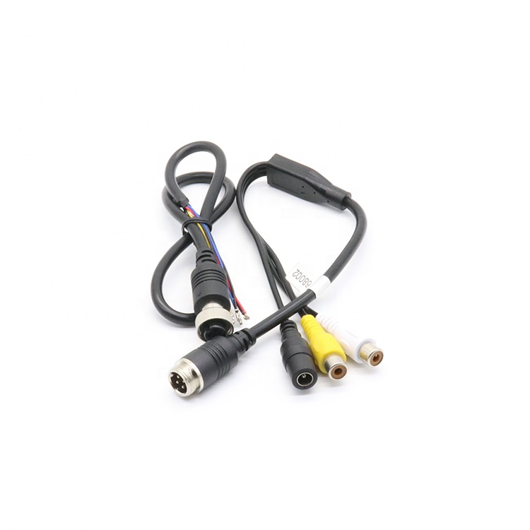 M12 авиационный разъем rca dc cctv камера сплиттер адаптер кабель rca 4 pin авиации кабель rca