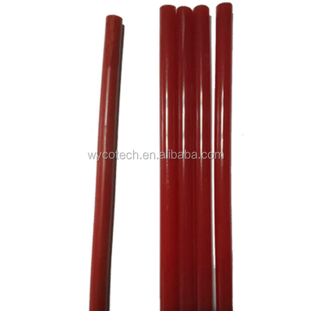 silicone stick Orange Red coloured glue gun sticks EVA hot melt glue 7mm